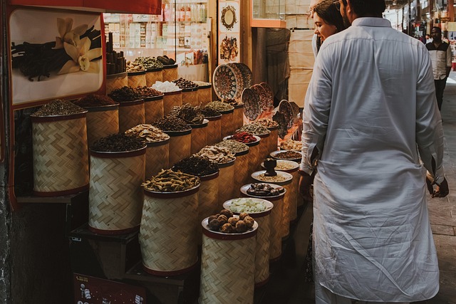 Traditional market bazaar in Saudi Arabia